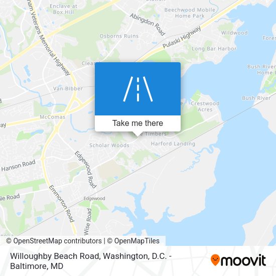 Willoughby Beach Road map