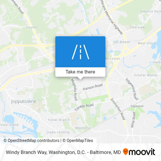 Windy Branch Way map