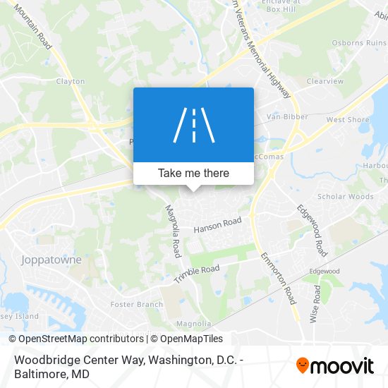 Woodbridge Center Way map
