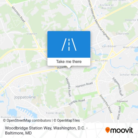 Woodbridge Station Way map