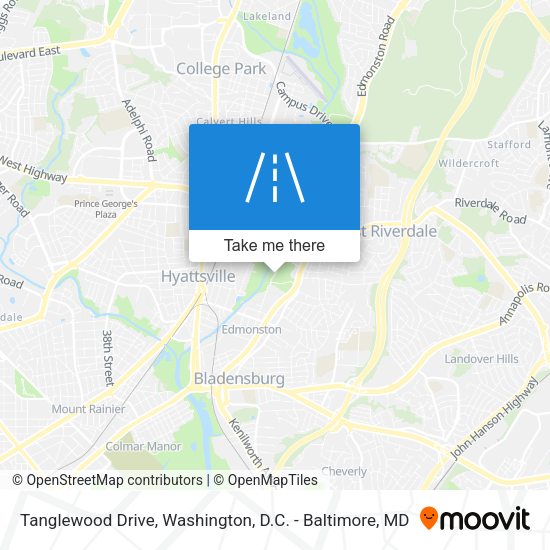Tanglewood Drive map