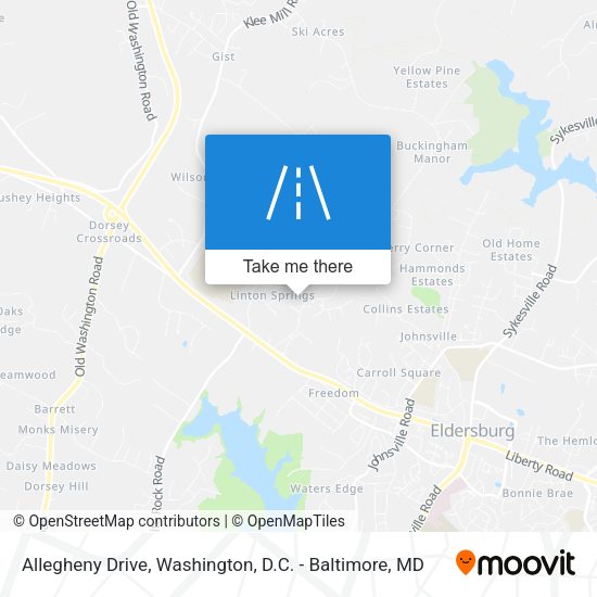 Allegheny Drive map