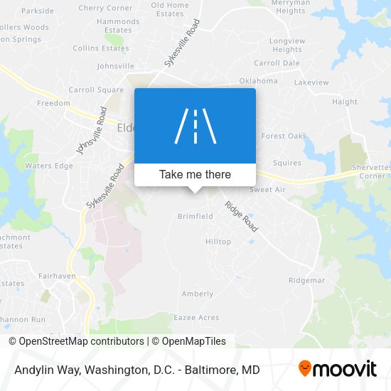 Andylin Way map