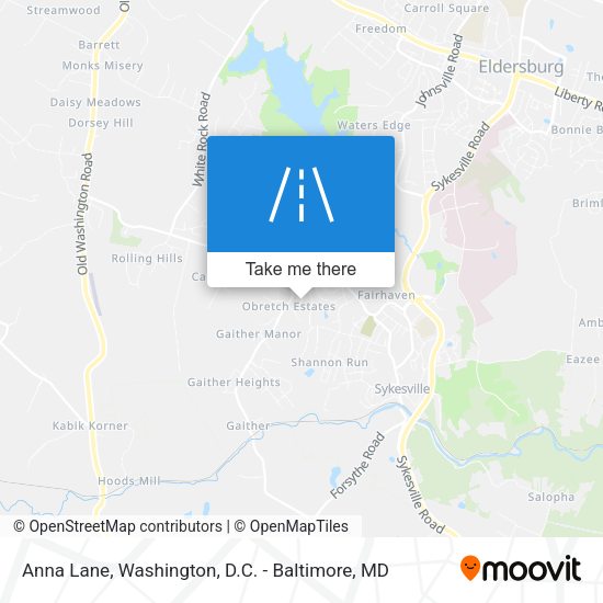 Mapa de Anna Lane