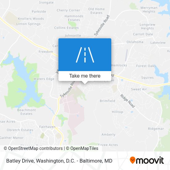 Batley Drive map