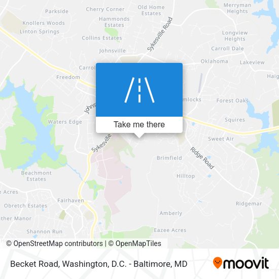 Becket Road map