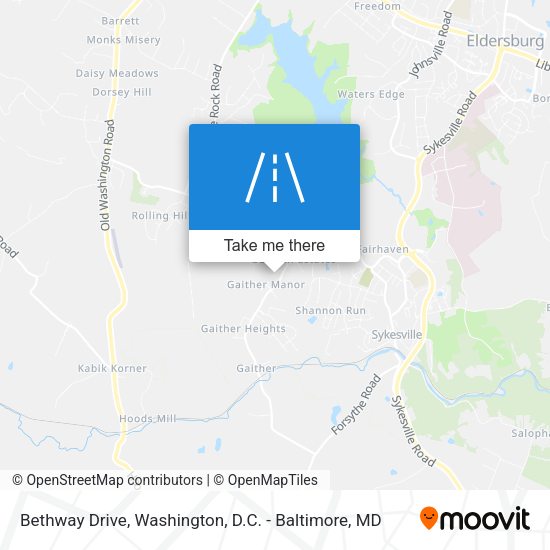 Bethway Drive map