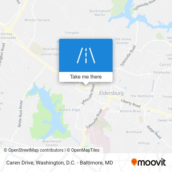 Caren Drive map