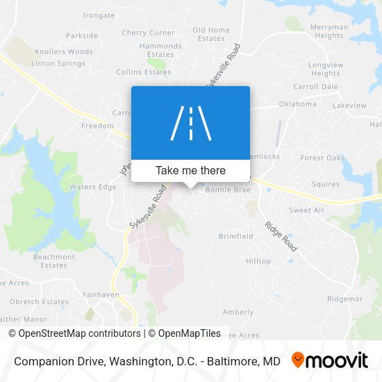 Companion Drive map