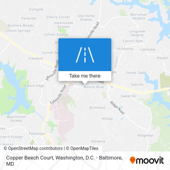 Mapa de Copper Beech Court