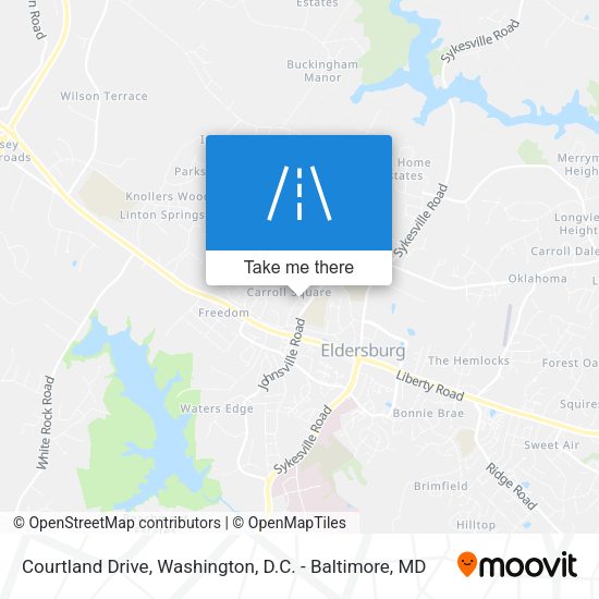 Mapa de Courtland Drive