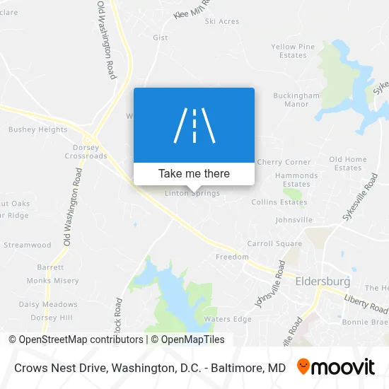 Crows Nest Drive map