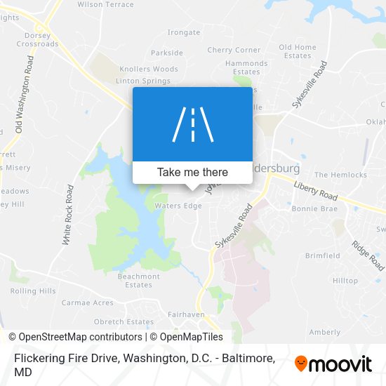 Flickering Fire Drive map