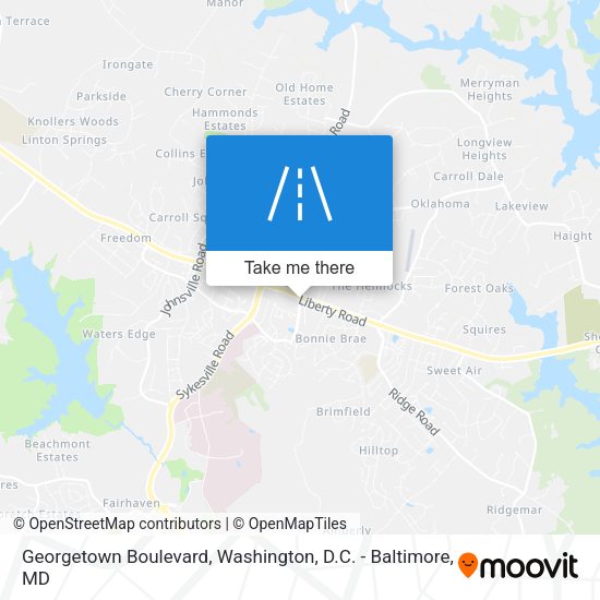 Georgetown Boulevard map
