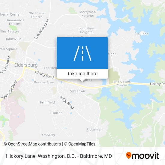 Hickory Lane map