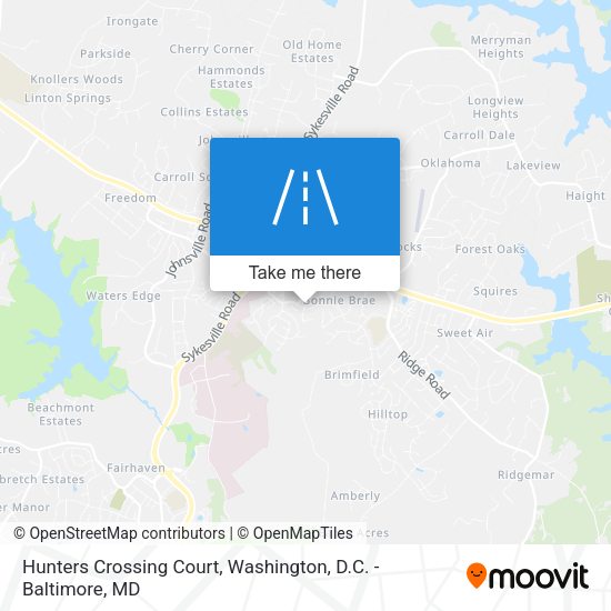Mapa de Hunters Crossing Court