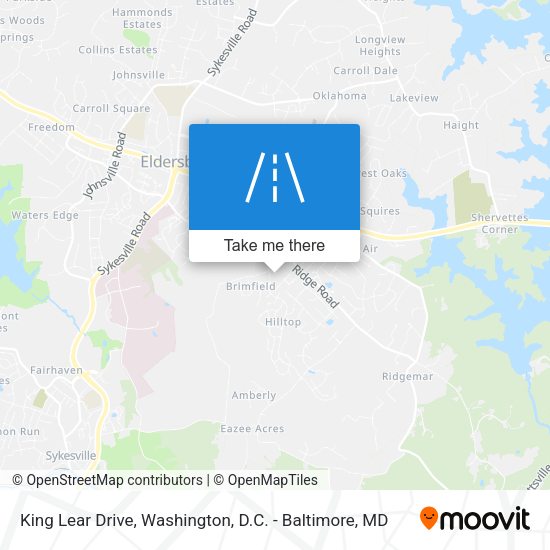 King Lear Drive map