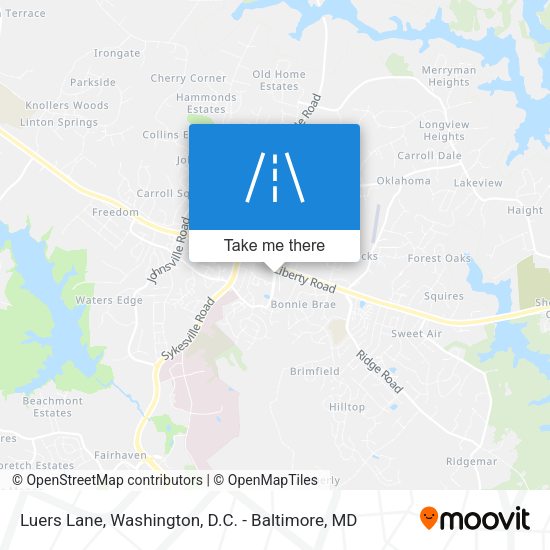 Luers Lane map