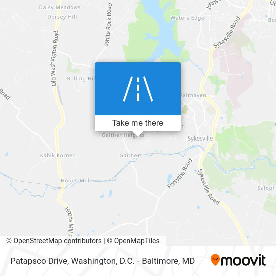 Patapsco Drive map