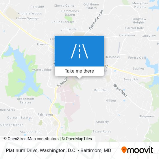 Platinum Drive map