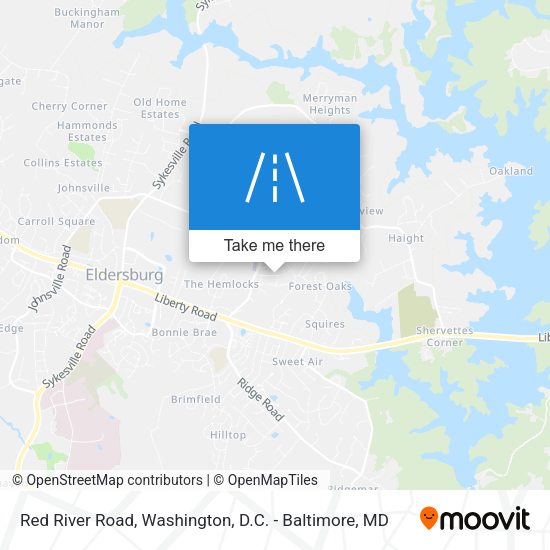 Red River Road map
