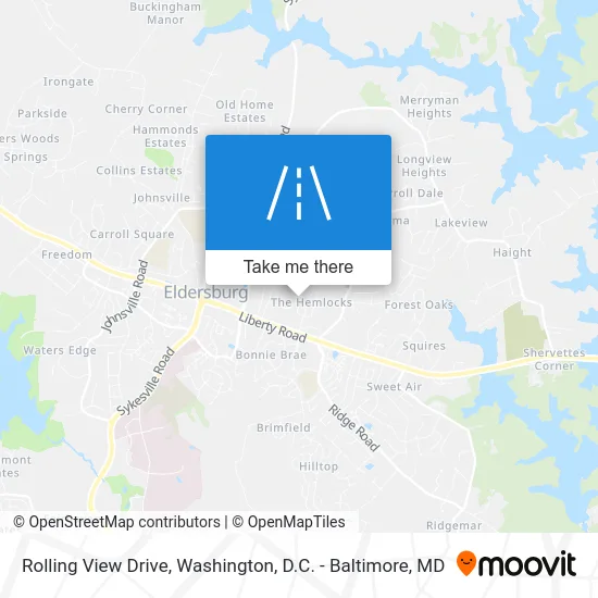 Rolling View Drive map