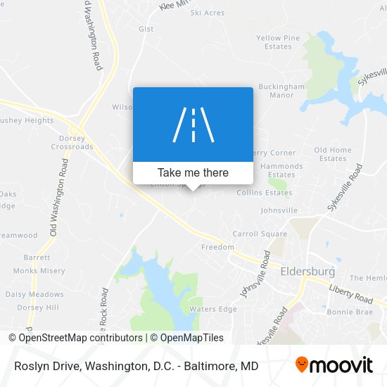 Roslyn Drive map