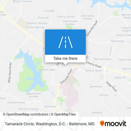 Tamarack Circle map