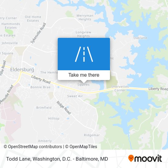 Todd Lane map
