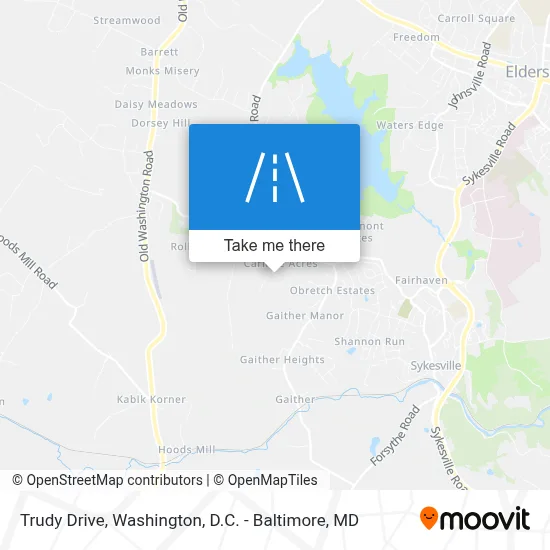 Trudy Drive map