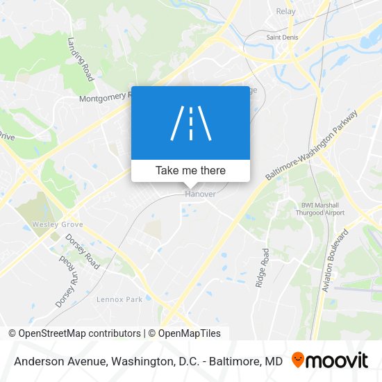 Mapa de Anderson Avenue