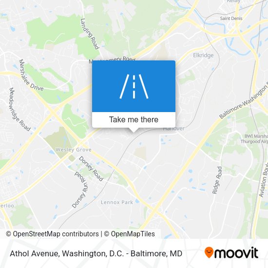 Mapa de Athol Avenue