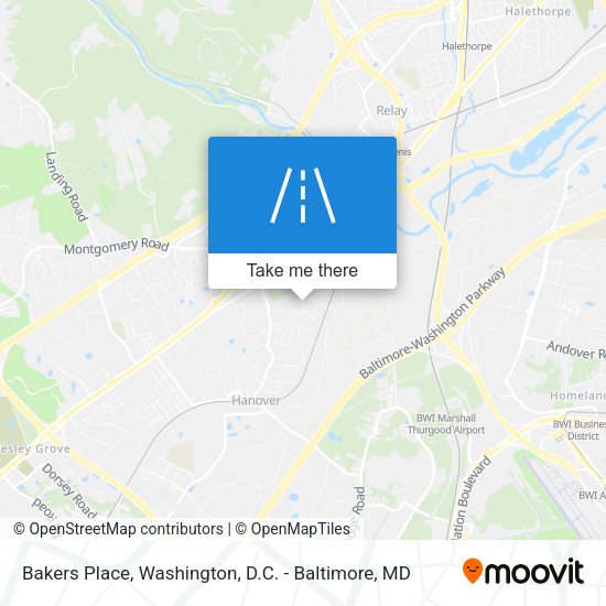 Bakers Place map