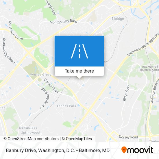 Mapa de Banbury Drive