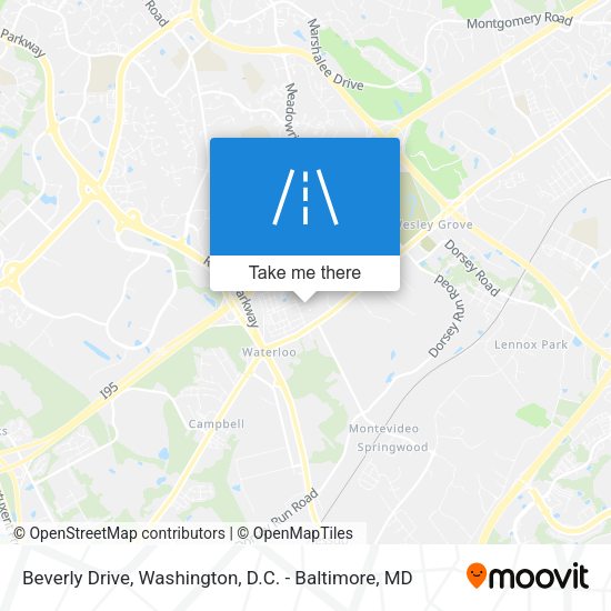 Beverly Drive map