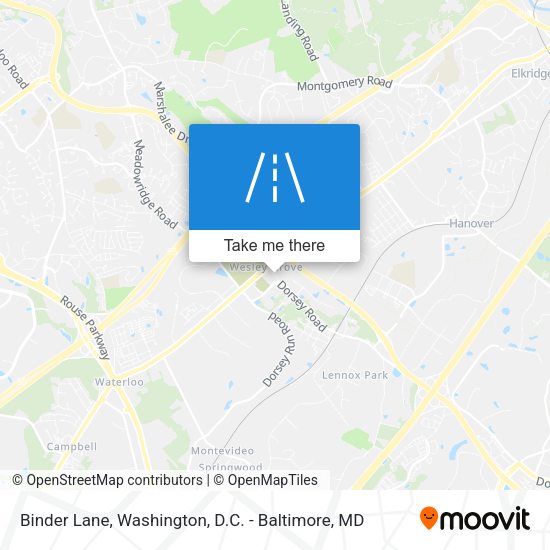 Binder Lane map