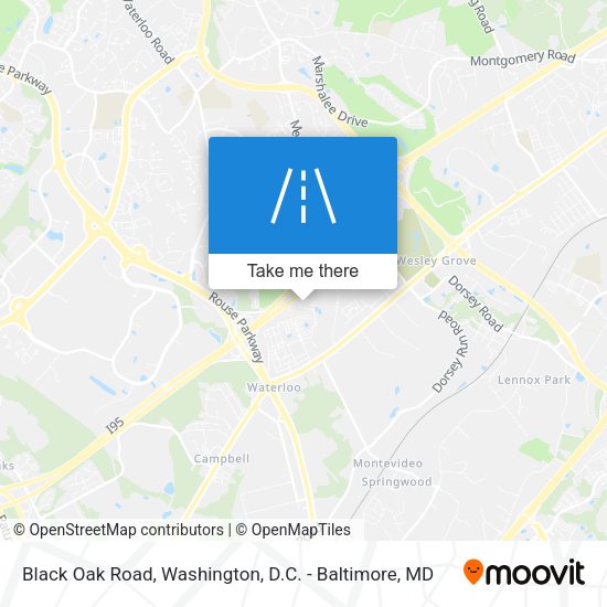 Black Oak Road map