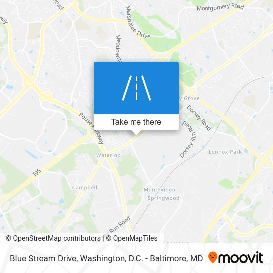 Blue Stream Drive map