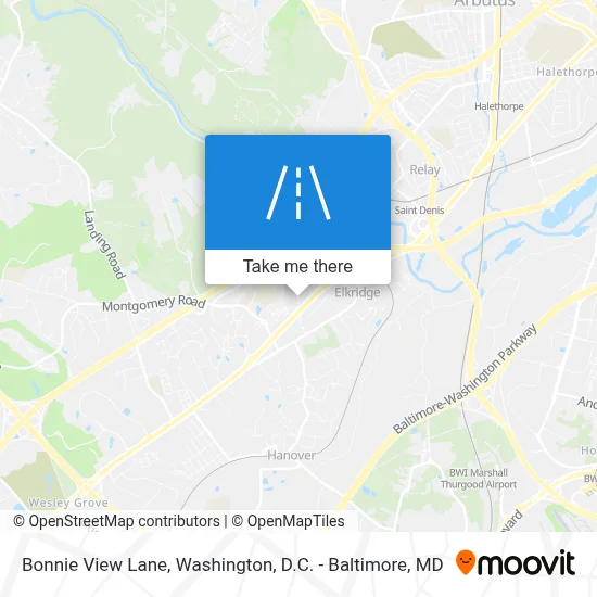 Bonnie View Lane map