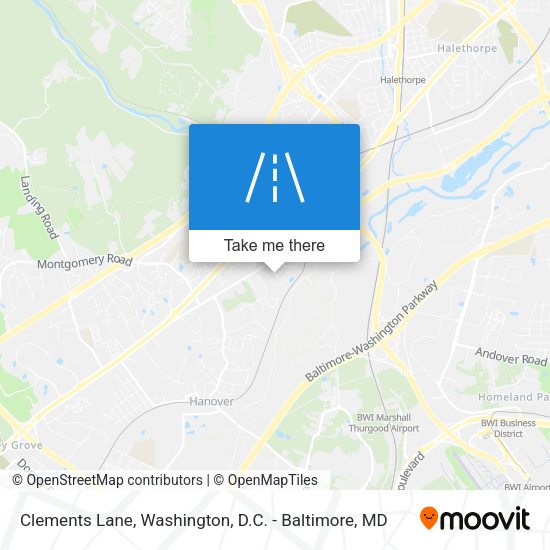 Mapa de Clements Lane