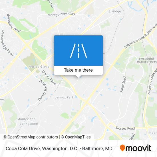 Coca Cola Drive map