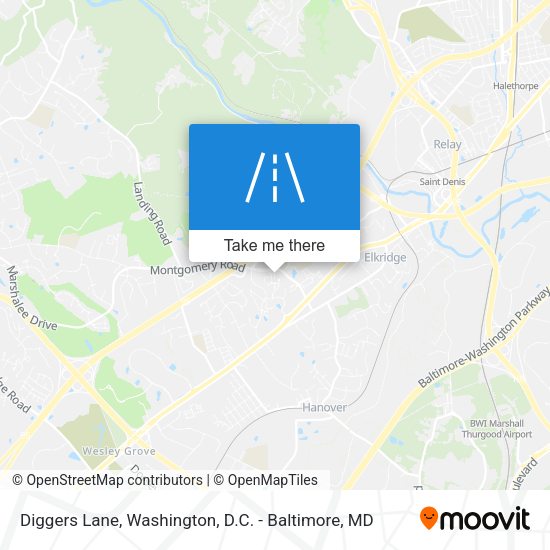 Diggers Lane map