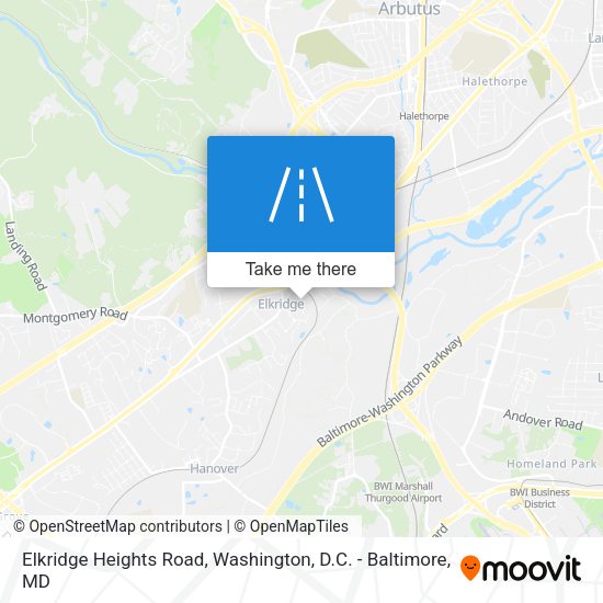 Elkridge Heights Road map