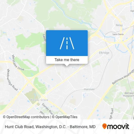 Hunt Club Road map