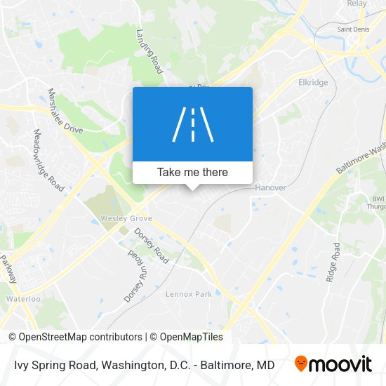 Ivy Spring Road map