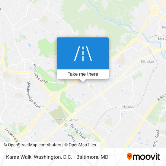 Karas Walk map