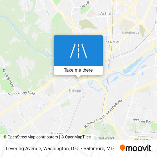 Levering Avenue map