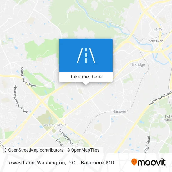 Lowes Lane map
