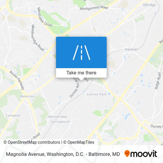 Mapa de Magnolia Avenue