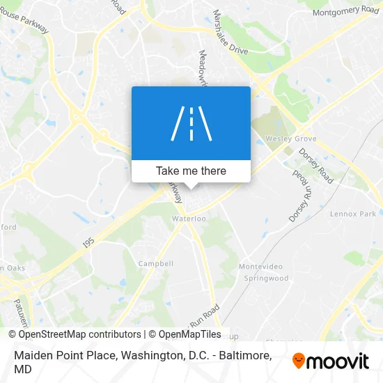 Maiden Point Place map